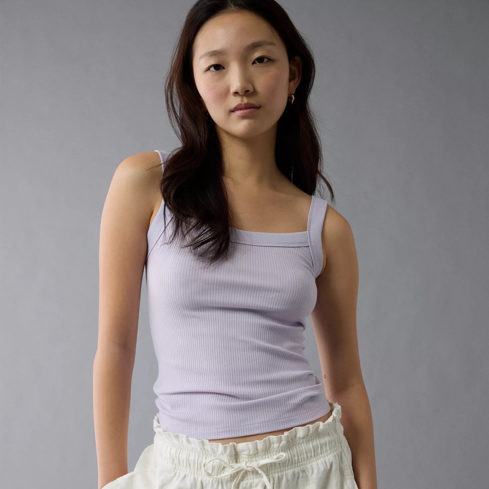 NWOT American Eagle Light Purple Daily Fave Tank Top Women's Size XS
